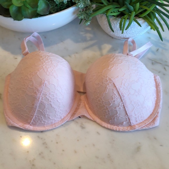 VS Multi Way Option Pink Lace Push Up Bra 36D - Picture 2 of 15